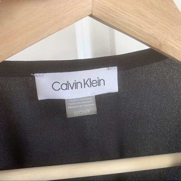 Calvin Klein Black Top with Gold Accents - Picture 4 of 5